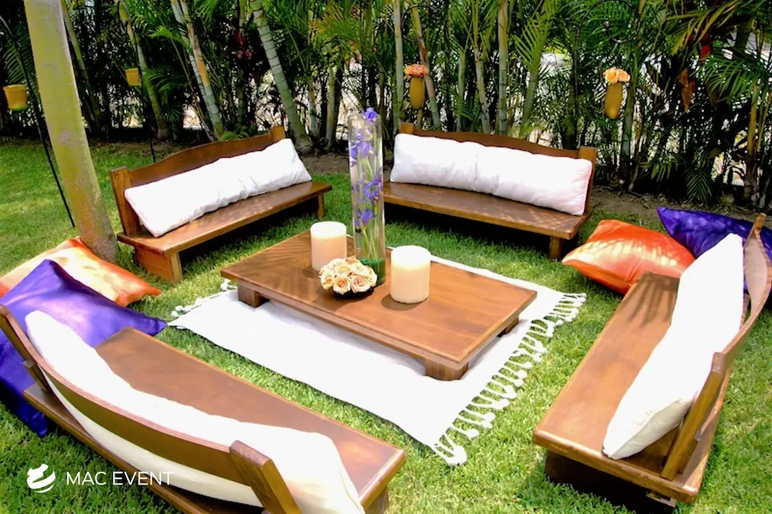 Rustic Rounge Theme Rustic Lounge in Todos Santos: Weddings, Parties, Corporate Events